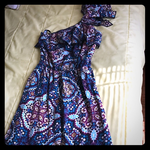 ONE SHOULDER DRESS - Picture 1 of 3